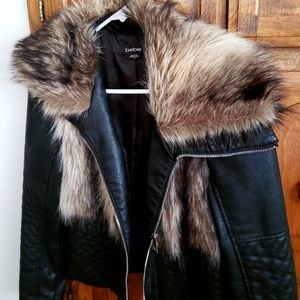 Faux Fur leather Jacket